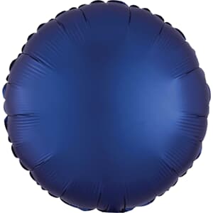 Anagram Circle Satin Luxe Navy 45cm