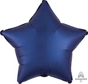 Anagram Star Satin Luxe Navy 45cm