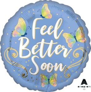 Feel Better Butterflies 43cm Foil Balloon