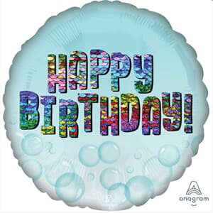 Happy Birthday Sequins 45cm Foil Balloons