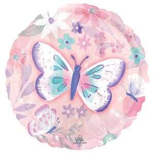 45cm Standard HX Flutters Butterflies Foil Balloon