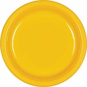 Plate Plastic 17.7cm Sunshine Yellow