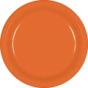 Plate Plastic 22.9cm Orange Peel