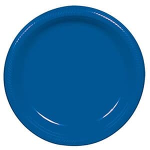 Plate Plastic 22.9cm Royal Blue