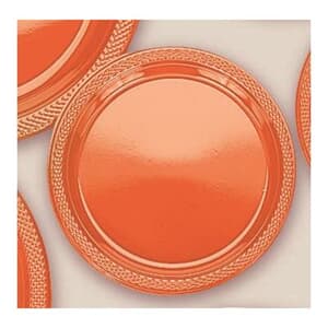 Plate Plastic 26cm Orange Peel