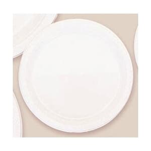 Plate Plastic 26cm White