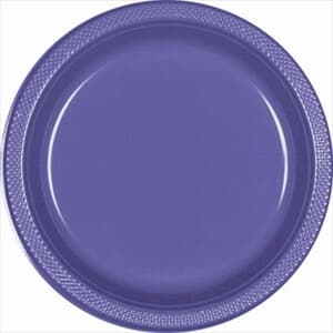 Plate Plastic 26cm New Purple