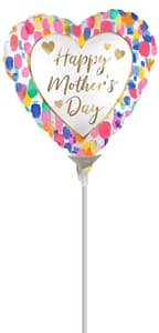 10cm Satin Happy Mothers Day Artful Colorful Watercolor