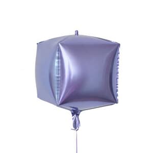 Cube Shaped Foil 15" - 38 cm Purple