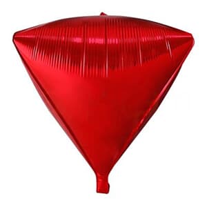 Diamond Shaped Foil 15" - 38 cm Red