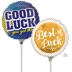10cm printed Inflated Good Luck Assorted
