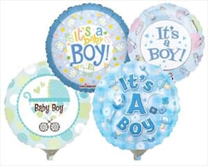 10cm printed Inflated Boy Assorted