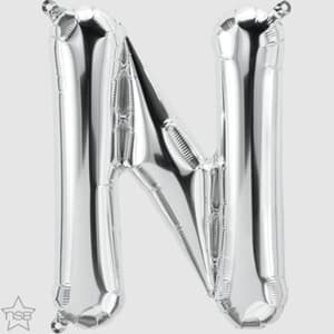 North Star 16" Silver Letter N