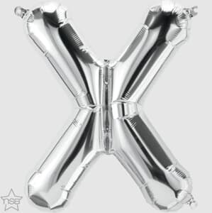 North Star 16" Silver Letter X