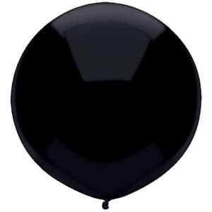 BSA 17" 43cm Round Outdoor Latex Balloons Pitch Black