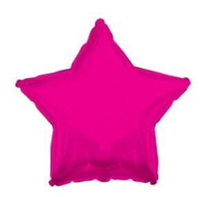Hot Pink Foil Star 23cm