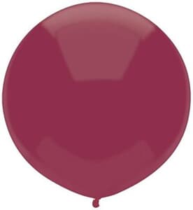 BSA 17" 43cm Round Outdoor Latex Balloons Deep Burgundy