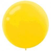 Round Latex Balloon 24" - 60cm Yellow Sunshine #