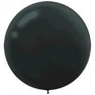 Round Latex Balloon 24" - 60cm Black #