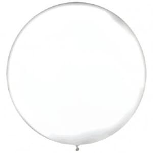 Round Latex Balloons 24"- 60cm Clear