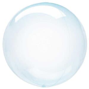 Crystal Blue Bubble Balloon 60cm (24") Wide 6.5cm open neck