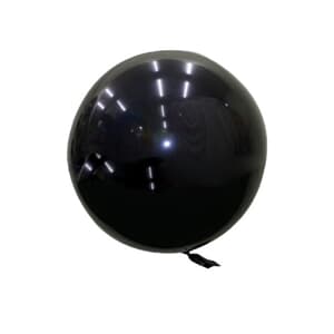 Bubble Balloon Black 18" 45cm-seamless Metallic Finish