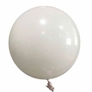 Bubble Balloon White 36" 90cm-seamless Metallic Finish
