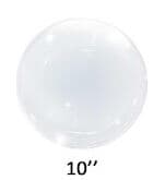 Bubble Balloon Clear 30cm (10")