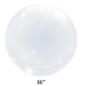 Bubble Balloon Clear 36" 91cm seamless No Valve