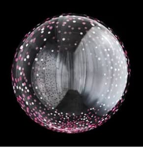 Bubble Balloon Confetti Dots Pink 50cm(20")