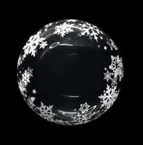 Snowflake Bubble Balloons 50cm (20")