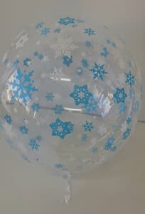 Snowflake Bubble Balloons 50cm (20")