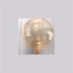 Clear  orbs 18"- 45cm with Soft Orange Tint -