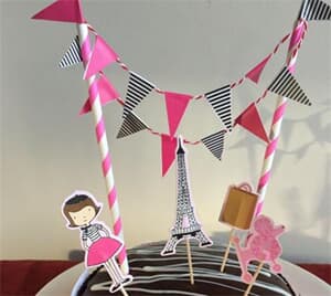 Cake Topper Kit Paris