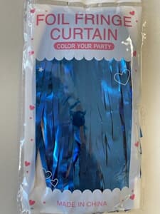 Door Curtain Matte Metallic Royal Blue 100cm x 200cm