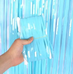 Door Curtain Pastel Macaron Blue 100cm x 200cm