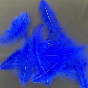Blue feather decoration for Bubble and latex balloon