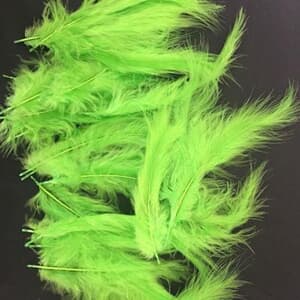 Lime feather decoration for Bubble and latex balloon