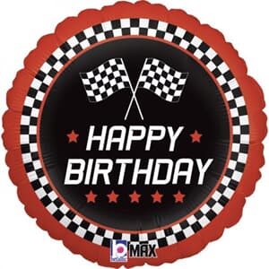 Checkered Flag Birthday 45cm