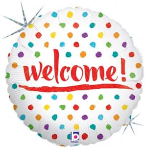 Welcome Dots Holographic 45cm