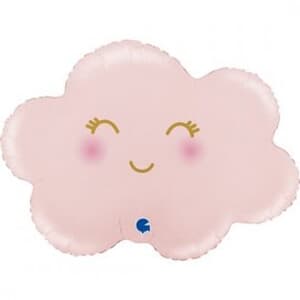 Cloud Satin Pastel Pink Supershape 30"