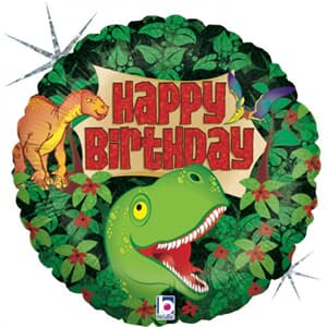 Dinosaur Birthday Holographic 45cm