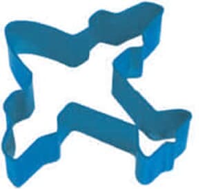 Cookie Cutter Poly Resin Coated Aeroplane 11.4cm