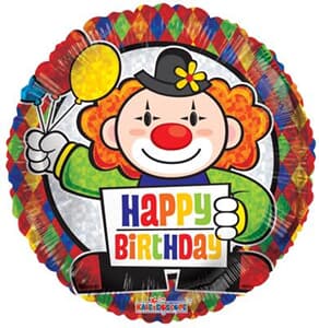 Birthday Clown 23cm.