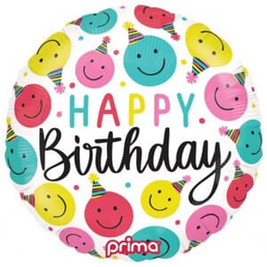 Prima 18'' Happy Birthday Faces Foil 45cm