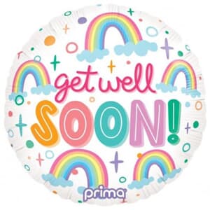 Prima 18'' Get Well Soon Rainbow Foil 45cm