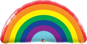36" Shape Foil Bright Rainbow - Each (pkgd.)