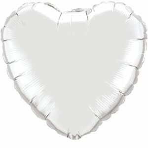 Heart Foil Silver 36" # Unpackaged #