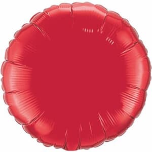 Circle Foil Ruby Red 36" Unpackaged
