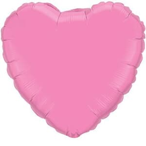 Qualatex Balloons Heart Foil Rose 45cm # Unpackaged